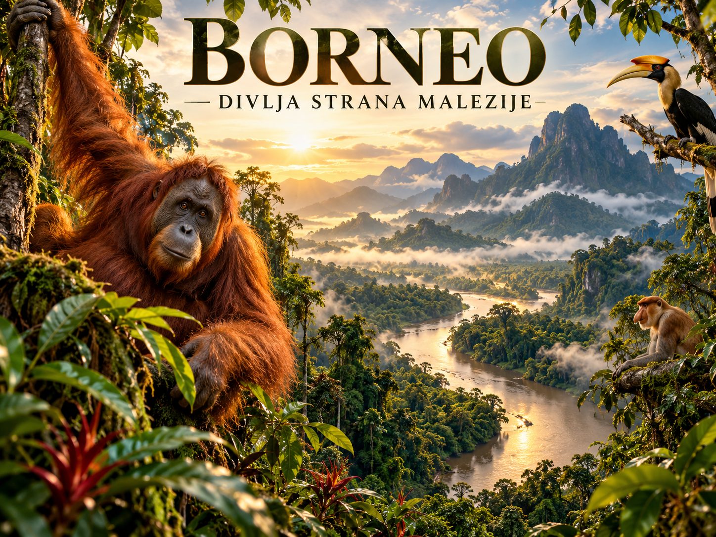 Borneo – divlja strana Malezije, naslovna fotografija